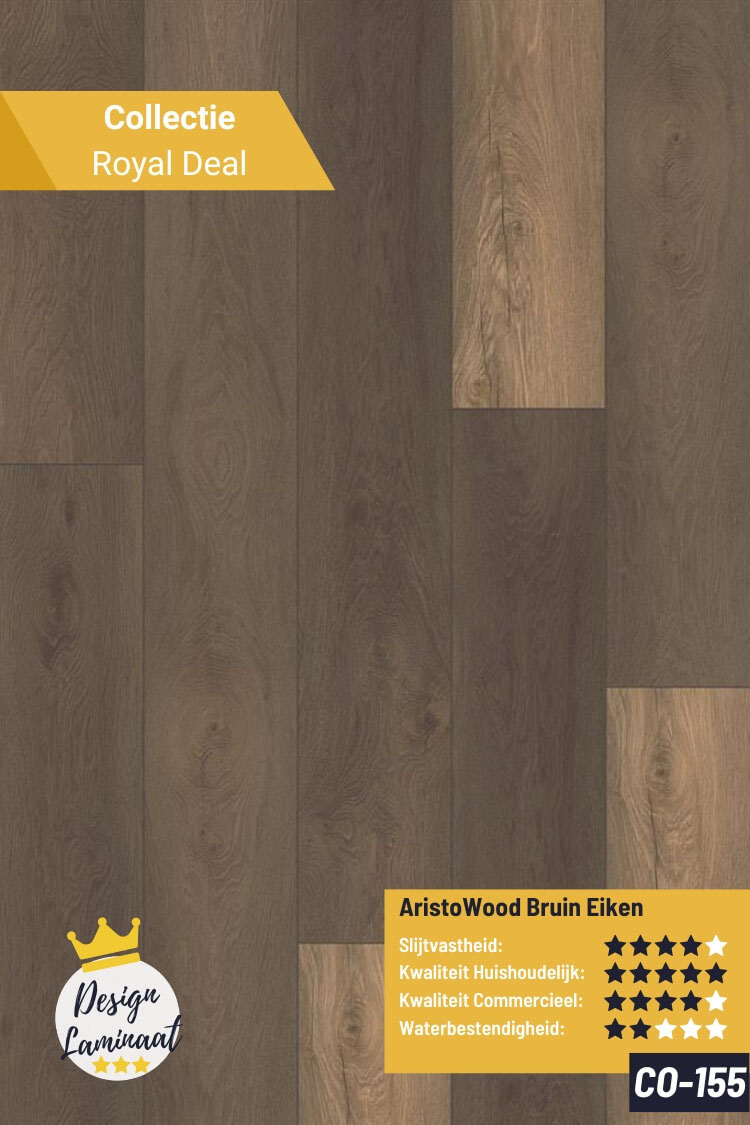 Laminaatvloer CO-155 8100 AristoWood Bruin Eiken