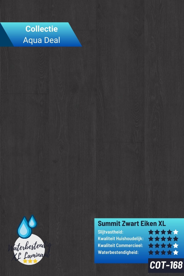 Laminaatvloer cot168 Oak Summit Zwart eiken XL
