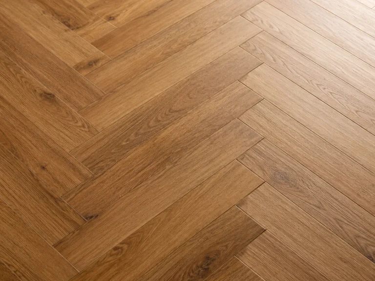 Voorbeeld van een laminaatvloer uit het Visgraat-pakket